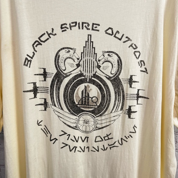 Disney Star Wars Galaxys Edge New Black Spire graphic tee size XXL men's - Picture 3 of 8